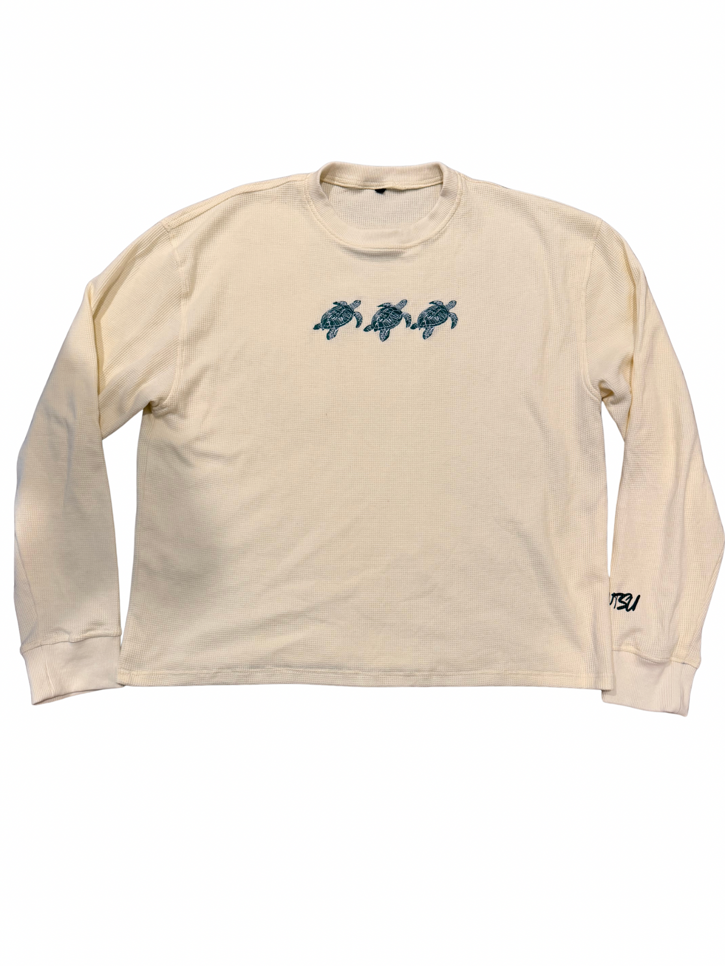 Waffle Knit Turtle Long Sleeve